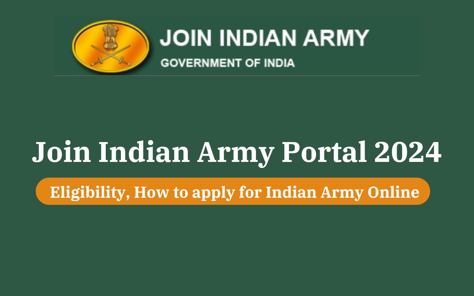 Join Indian Army Portal 2024